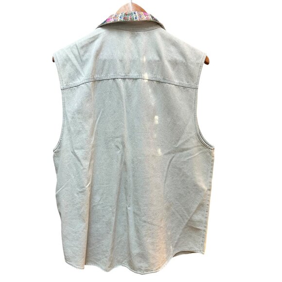 Vintage Cambridge Country Store Embroidered Denim Shirt Western Cowgirl Size 8 - Picture 5 of 5